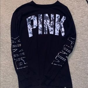 Pink marble logo long sleeve